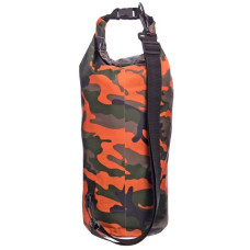Водонепроникний гермомішок Tactical Waterproof 10 л, камуфляж помаранчевий, код: TY-6878-10_KOR