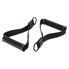 Ручки для еспандера та тренажера Ezous Fit Handles 2шт, чорний-фіолетовий, код: F-06-E
