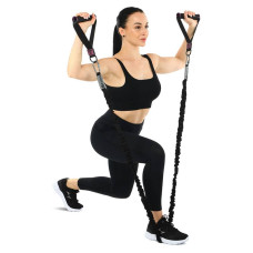 Ручки для еспандера та тренажера Ezous Fit Handles 2шт, чорний-фіолетовий, код: F-06-E