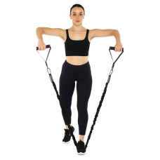 Ручки для еспандера та тренажера Ezous Fit Handles 2шт, чорний-фіолетовий, код: F-06-E