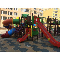 Ігровий комплекс InterAtletika Бастіон New, 11424х11100х3357 мм, код: T912 NEW-SM