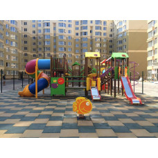 Ігровий комплекс InterAtletika Бастіон New, 11424х11100х3357 мм, код: T912 NEW-SM