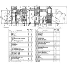 Ігровий комплекс InterAtletika Бастіон New, 11424х11100х3357 мм, код: T912 NEW-SM