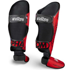 Захист гомілки та стопи Phantom Muay Thai Red S/M, код: PHSG2678-SM