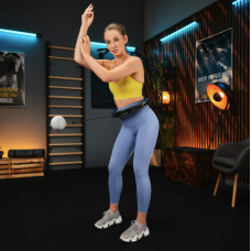 Хулахуп Trex Sport TX-010CHH масажний з обважнювачем чорний, код: 5902308234574