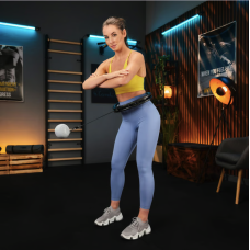 Хулахуп Trex Sport TX-010CHH масажний з обважнювачем чорний, код: 5902308234574