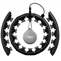 Хулахуп Trex Sport TX-010CHH масажний з обважнювачем чорний, код: 5902308234574
