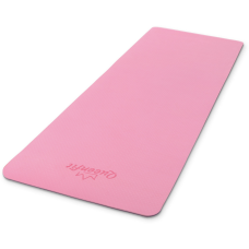 Килимок (мат) для фітнесу та йоги Queenfit Premium TPE 0,6см рожево-фіолетовий, код: 5907766664321