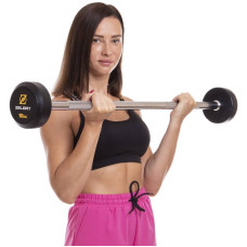 Штанга фіксована пряма обрезиненная Zelart Rubber Coated Barbell 10кг, код: TA-2685-10-S52