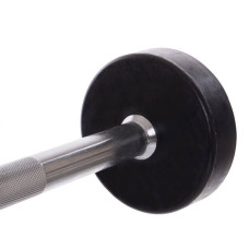 Штанга фіксована пряма обрезиненная Zelart Rubber Coated Barbell 10кг, код: TA-2685-10-S52