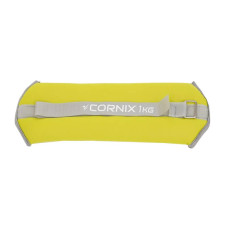 Обважнювачі-манжети для ніг та рук Cornix 2x1 кг, жовтий, код: XR-0244