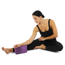 Блок для йоги FitGo EVA 220х140х70 мм, фіолетовий, код: FI-0076_V