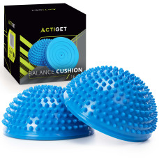 Півсфера масажна балансувальна Actiget Balance Pad 16 см 2 шт масажер для ніг, стоп Blue, код: ACT0117