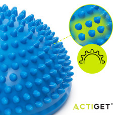 Півсфера масажна балансувальна Actiget Balance Pad 16 см 2 шт масажер для ніг, стоп Blue, код: ACT0117