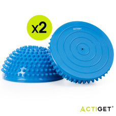 Півсфера масажна балансувальна Actiget Balance Pad 16 см 2 шт масажер для ніг, стоп Blue, код: ACT0117