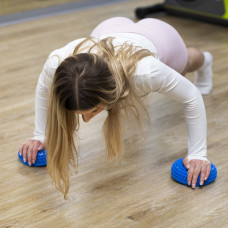 Півсфера масажна балансувальна Actiget Balance Pad 16 см 2 шт масажер для ніг, стоп Blue, код: ACT0117