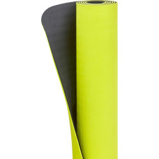 Килимок для йоги Adidas Double Sided Yoga Mat 1760х610х6 мм, жовтий-сірий, код: 885652022484