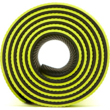 Килимок для йоги Adidas Double Sided Yoga Mat 1760х610х6 мм, жовтий-сірий, код: 885652022484