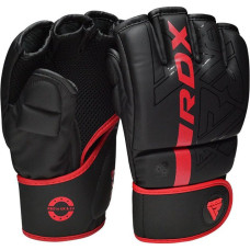Рукавиці для ММА RDX F6 Kara Matte XL, чорний-червоний, код: GGR-F6MR-XL