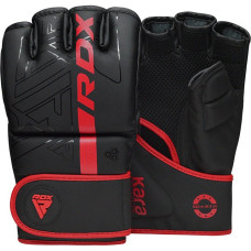 Рукавиці для ММА RDX F6 Kara Matte XL, чорний-червоний, код: GGR-F6MR-XL