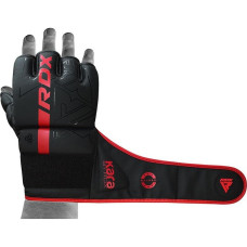 Рукавиці для ММА RDX F6 Kara Matte XL, чорний-червоний, код: GGR-F6MR-XL