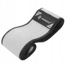 Резинка для фітнесу та спорту із тканини Springos Hip Band Size M, сірий, код: FA0114