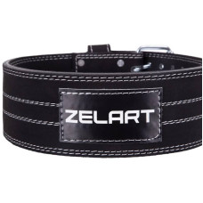 Пояс атлетичний шкіряний Zelart ширина 10см M чорний, код: SB-165150_M-S52