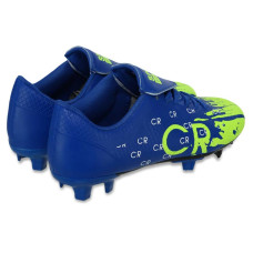 Бутси футбольні CR7 розмір 40, синій-салатовий, код: 6001-36-41_40BL