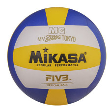 М'яч волейбольний PlayGame MVA200 PVC №5, жовтий-синій-білий, код: MV3300G/PVC-WS