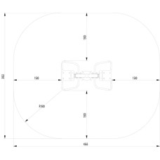 Тяга зверху InterAtletika 1565х930х1918 мм, код: SM102-SM
