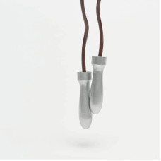 Скакалка Leone Leather Brown 2600 мм, коричневий, код: 500199-RX