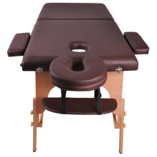Масажний стіл Insportline Taisage 2-Piece Wooden коричневий, код: 9406-2-IN
