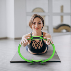 Кільце для пілатесу Gymtek армоване скловолокно 38см салатовий, код: 5905884427217