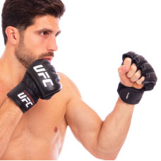 Рукавички для змішаних єдиноборств MMA UFC Pro S шкіряні, код: UHK-69908-S52