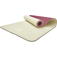 Килимок для йоги Adidas Double Sided Yoga Mat 1760х610х6 мм, бежевий-темно-рожевий, код: 885652022491