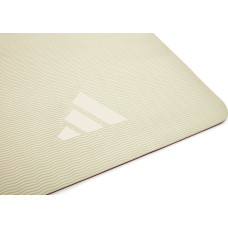 Килимок для йоги Adidas Double Sided Yoga Mat 1760х610х6 мм, бежевий-темно-рожевий, код: 885652022491