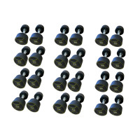 Уретановий гантельний ряд Generation Fitness FF51D4B-10/37,5kg (12 пар) 570 кг, код: 522928-AX