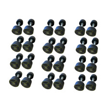 Уретановий гантельний ряд Generation Fitness FF51D4B-10/37,5kg (12 пар) 570 кг, код: 522928-AX