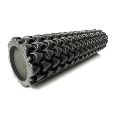 Масажний ролик EasyFit Bubbles 450х120 мм, чорний, код: EF-3341-3-Bk-EF