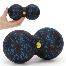 Масажний м'яч подвійний Actiget EPP 8 x 16 см Black/Blue, код: ACT0097