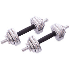 Гантелі розбірні в пластиковому кейсі BioGym York Fitness 2х7,5кг, код: TA-80047-15-S52