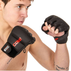 Рукавички для змішаних єдиноборств MMA Core XL, чорний, код: VL-8536_XLBK