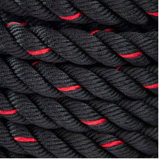 Канат тренувальний для кросфіту 4Fizjo Battle Rope 12 м, чорний, код: P-5907739312259