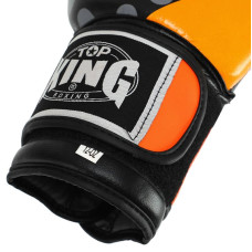 Рукавички боксерські Top King 12 унції, чорний-помаранчевий, код: TOP-0512_12OR