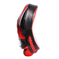 Лапи боксерські PowerPlay PU пара, 230х190х60 мм, чорний-червоний, код: PP_3050_Red