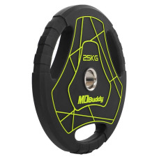 Диски поліуретанові MD Buddy 25кг, чорний, код: TA-9647-25-S52
