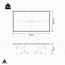 Тенісний стіл Joola World Cup 25 ITTF Black (11294), код: 931815-SVA
