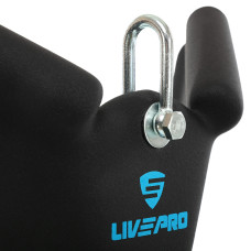 Рукоятка для зворотної тяги з вузьким хватом нековзне покриття LiveUp Reverse Grip 305 мм, чорний, код: LP8322