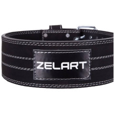 Пояс атлетичний шкіряний Zelart ширина 10см XS чорний, код: SB-165150_XS-S52