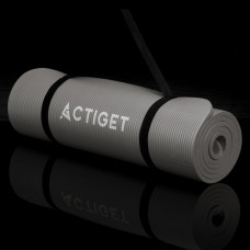 Килимок для йоги та фітнесу Actiget NBR 183 x 61 x 1 cм, сірий, код: ACT0019